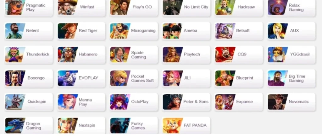 ワンダーカジノゲームプロバイダー30社以上